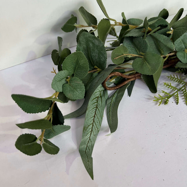 mixed eucalyptus leaves
