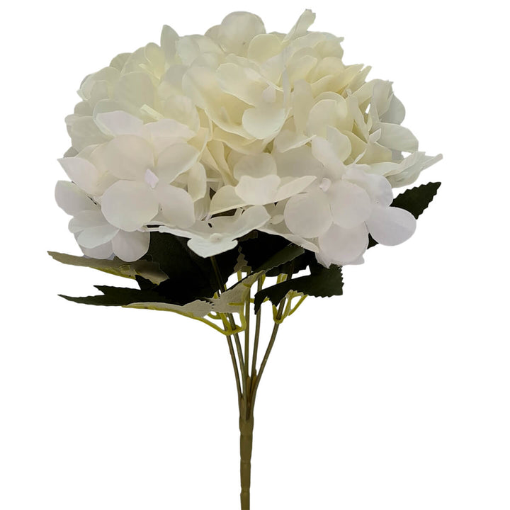 White Hydrangea Bush 28cm